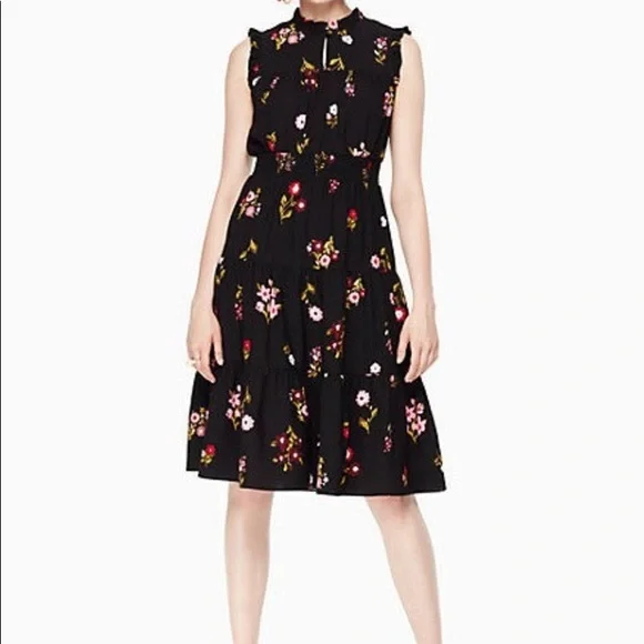 open lace back dress Kate Spade Cut Out Back Sleeveless Red Dress – Vintage World Rocks main image 1